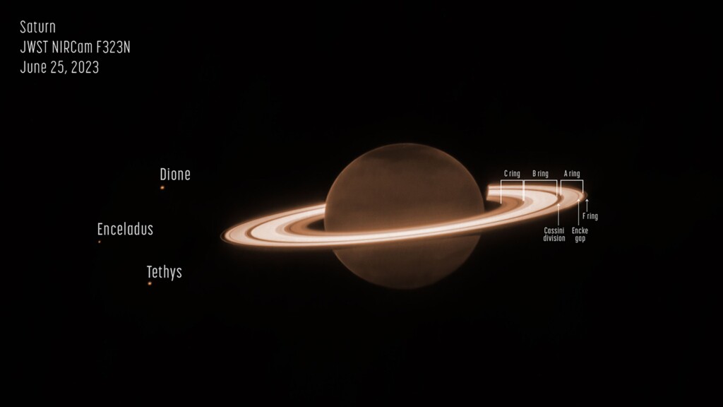 Saturn’s Rings Shine In New Webb Telescope Photo