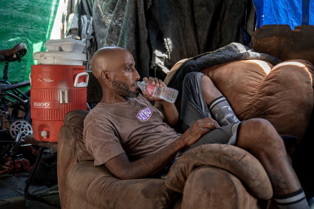 Homeless Struggle To Stay Safe From Blistering Heat In America’s Hottest Big Metro