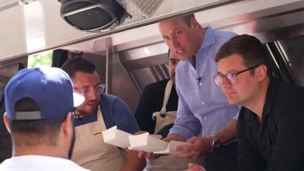 Prince William Serves Veggie Burgers To Stunned Customers