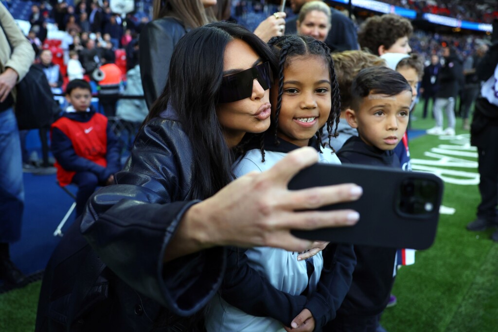 Kim Kardashian And ‘soccer Obsessed’ Son Saint Are Having Time Of Their Lives Watching Beautiful Game On Globetrotting Tour