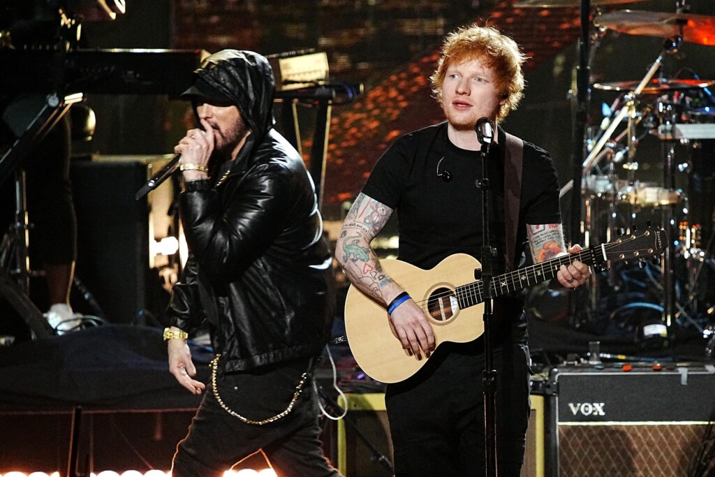 Eminem Performs ‘lose Yourself’ During Surprise Appearance At Ed Sheeran’s Detroit Concert