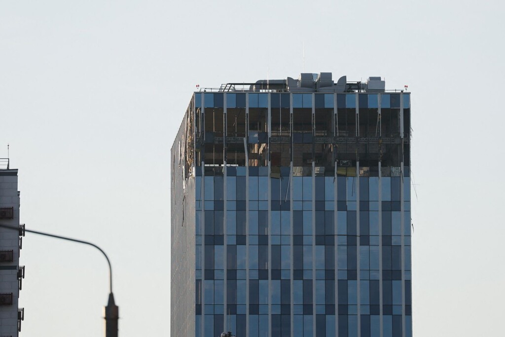 Russia Claims Ukrainian Drone Strikes Hit Two Non Residential Buildings In Moscow