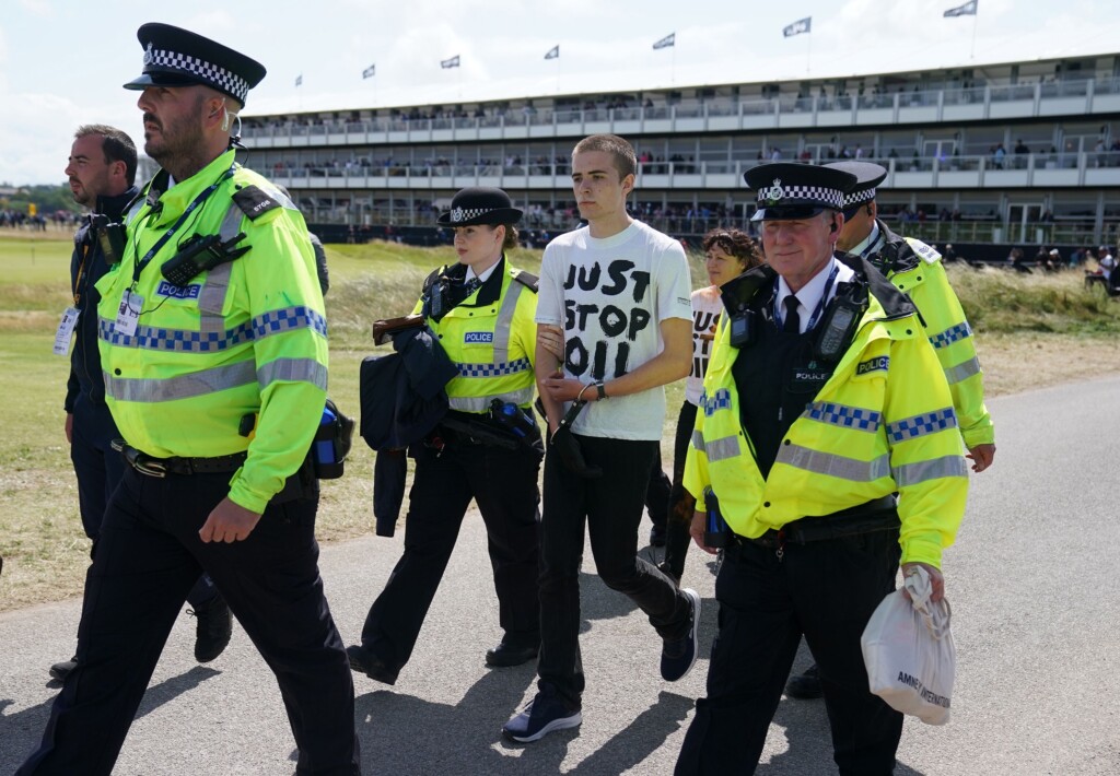 Just Stop Oil Protestors Disrupt Open Championship