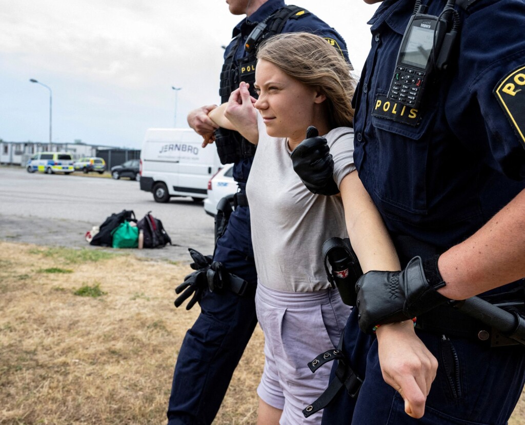 Greta Thunberg Charged With Disobeying Police Orders During A Protest In Sweden