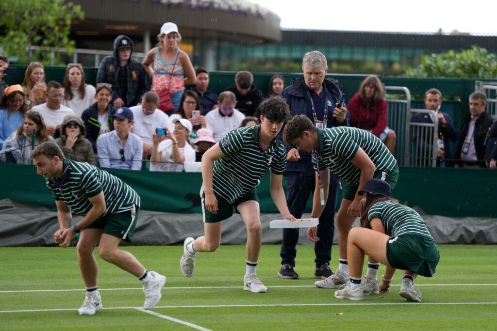 Just Stop Oil Protesters Disrupt Match At Wimbledon