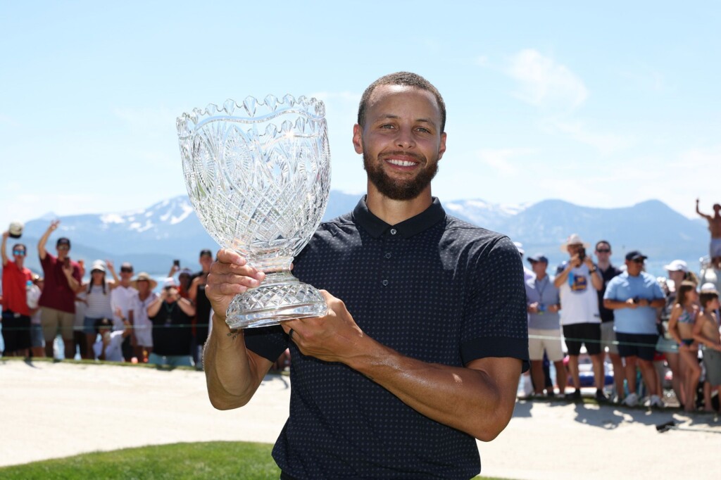 Ecstatic Steph Curry Sinks Walk Off Eagle To Win Celebrity Golf Tournament