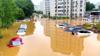 Cars Swept Away By Flood Waters In Beijing After Typhoon Doksuri