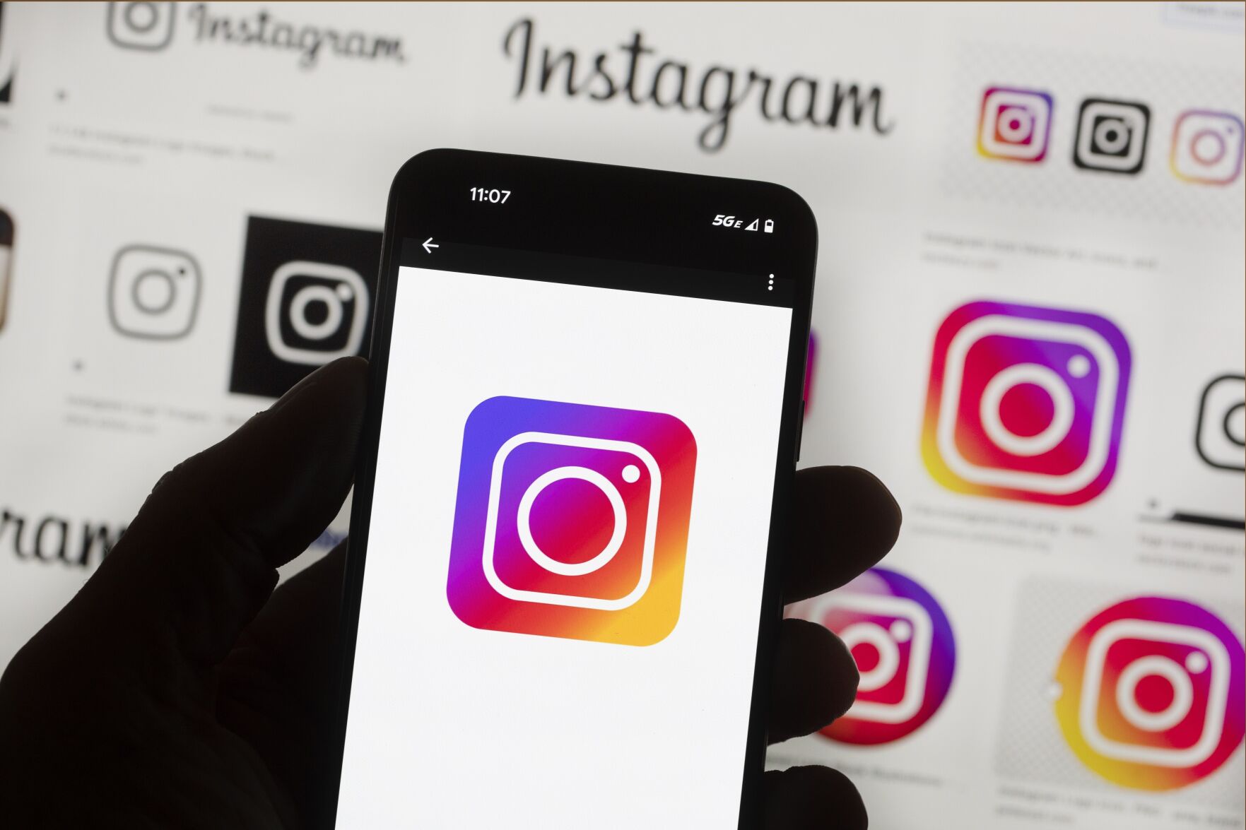 <p>File - The Instagram logo is seen on a cell phone, Friday, Oct. 14, 2022, in Boston. Google, Facebook, TikTok and other Big Tech companies operating in Europe are facing one of the most far-reaching efforts to clean up what people encounter online. (AP Photo/Michael Dwyer, File)</p>