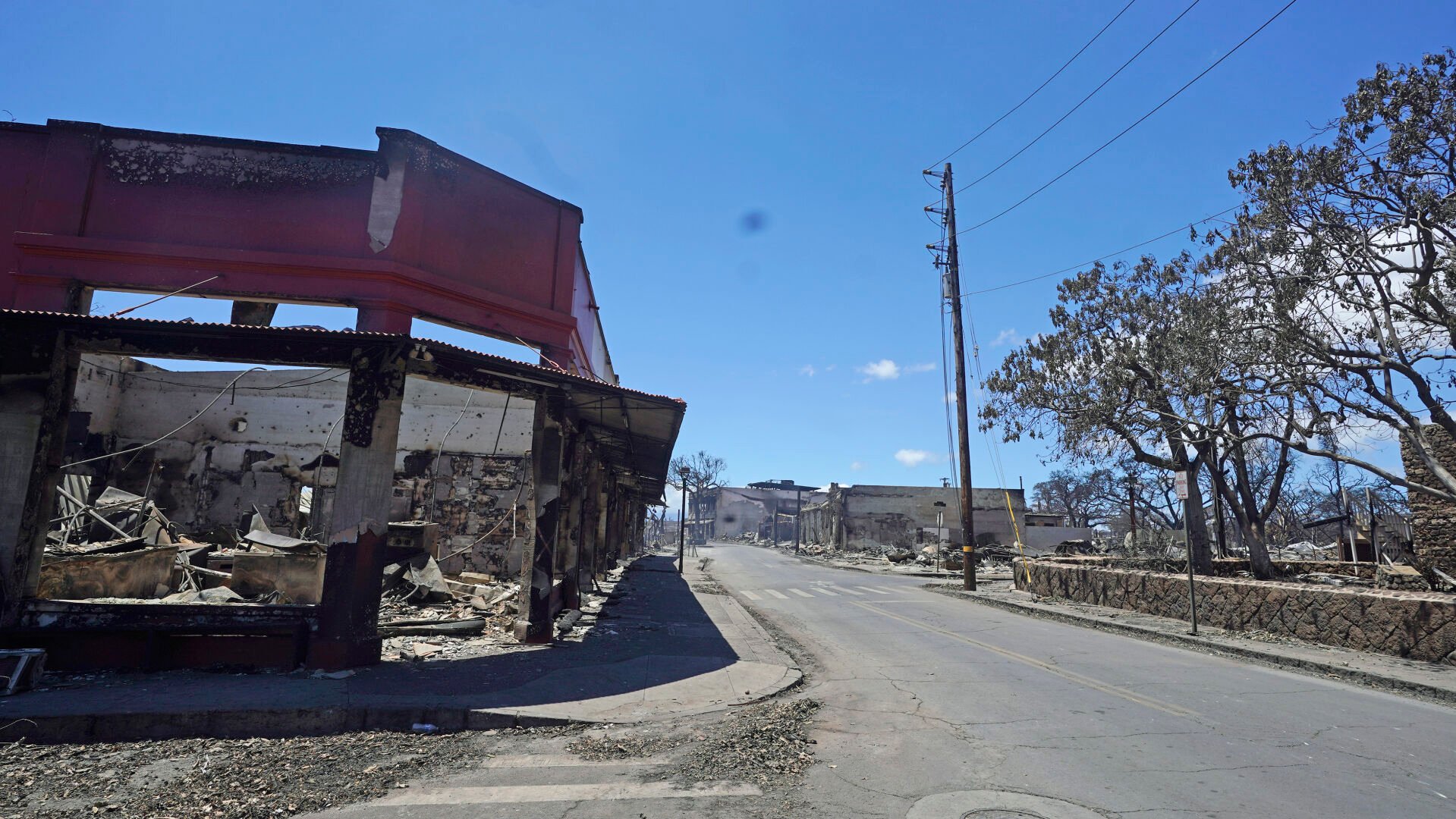 <p>Front Street is seen on Saturday, Aug. 12, 2023, in Lahaina, Hawaii, following a deadly wildfire.</p>
