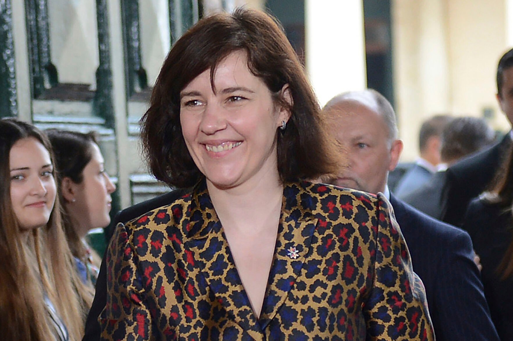 <p>Latvian Finance Minister Dana Reizniece Ozola arrives April 7, 2017, for a meeting of European finance ministers in Valletta, Malta. Reizniece-Ozola, the deputy chair of the chess federation's management board, says the goal of the new regulations was “actually to increase the rights of the transgender persons and allow them being registered under their new gender” in its official directory.</p>