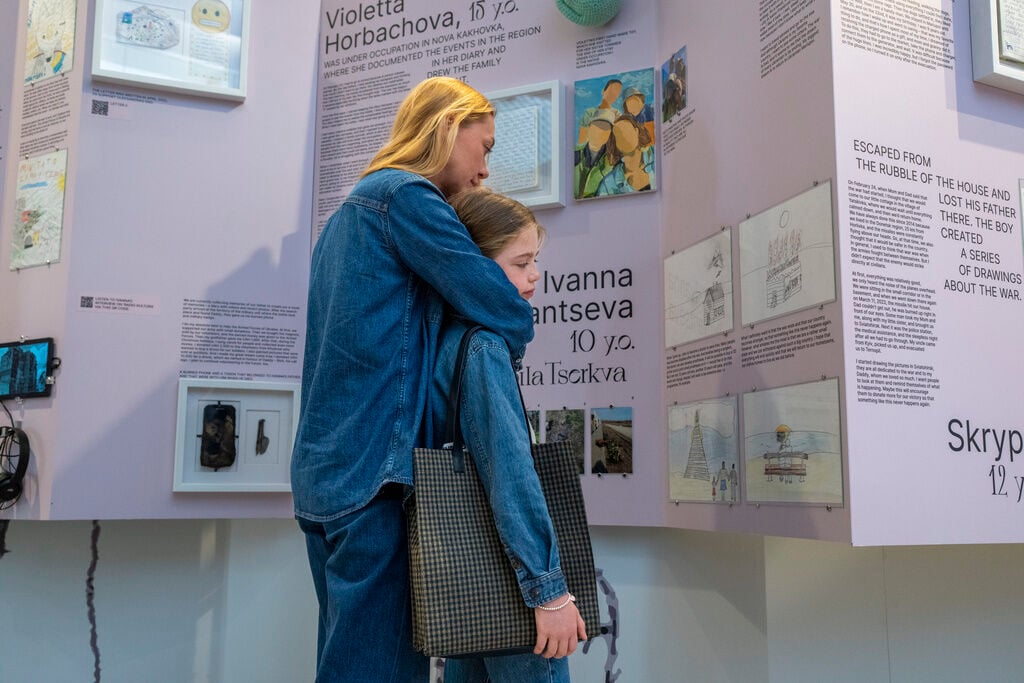 Ukrainian Children’s War Diaries Are Displayed In Amsterdam, Where Anne Frank Wrote In Hiding
