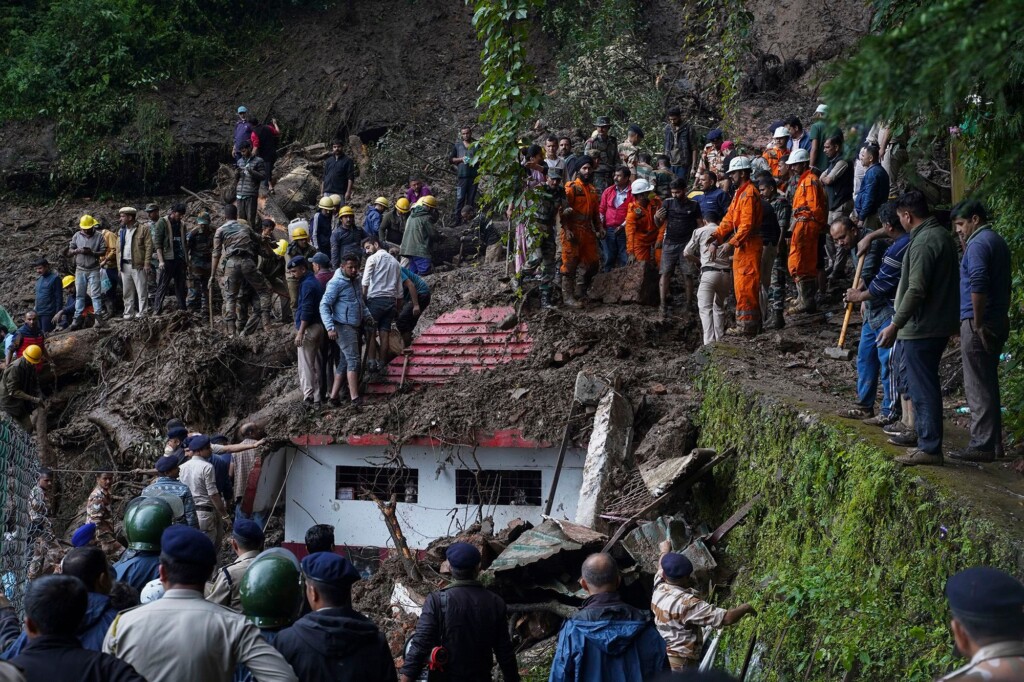 Up To 25 People Trapped Under A Collapsed Temple In Northern India As Heavy Rains Kill 16 People