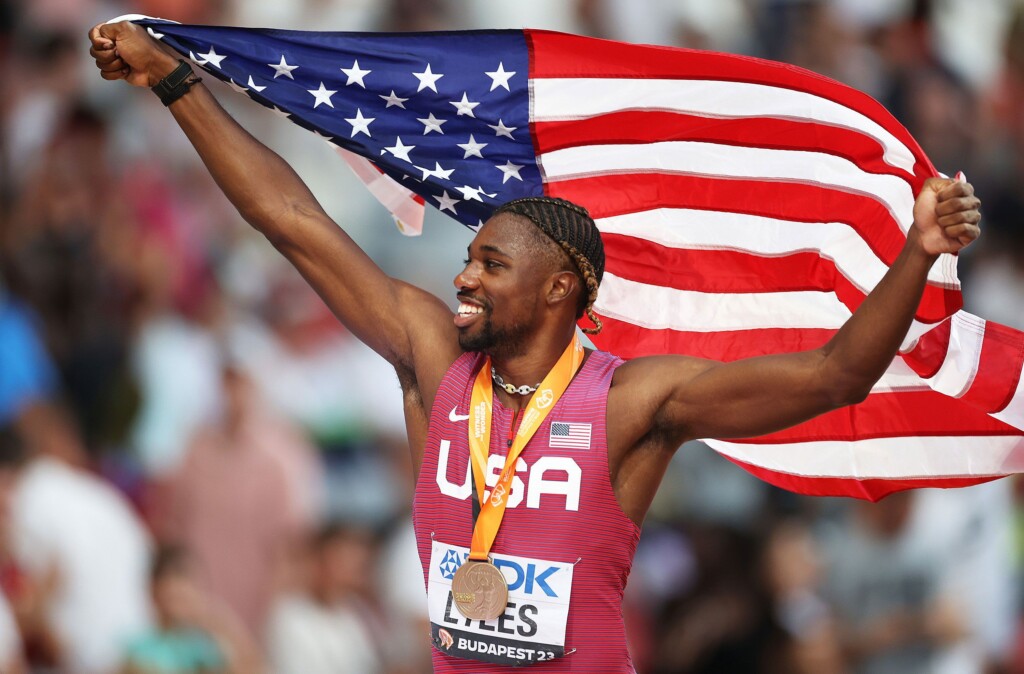 American Sprinter Noah Lyles Wins 100m At 2023 World Athletics Championships