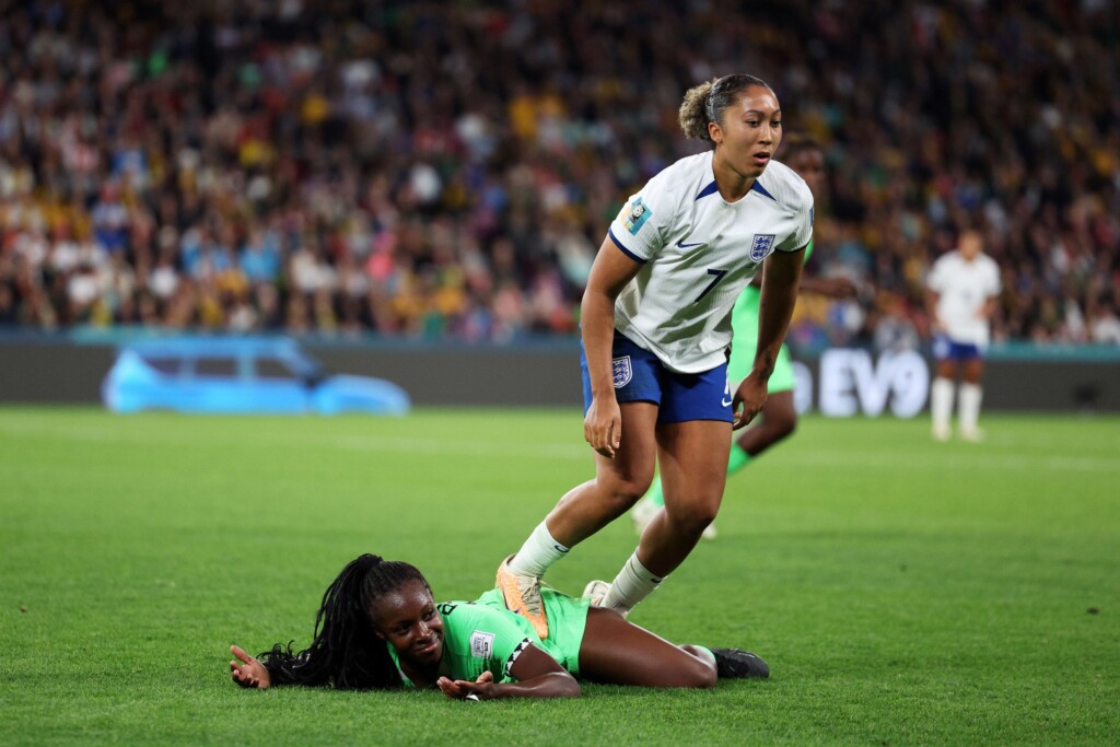 England’s Lauren James Apologizes For Red Card After Stepping On Nigeria’s Michelle Alozie