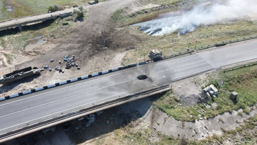 Explosions Hit Road Bridges Between Crimea And Occupied Ukraine