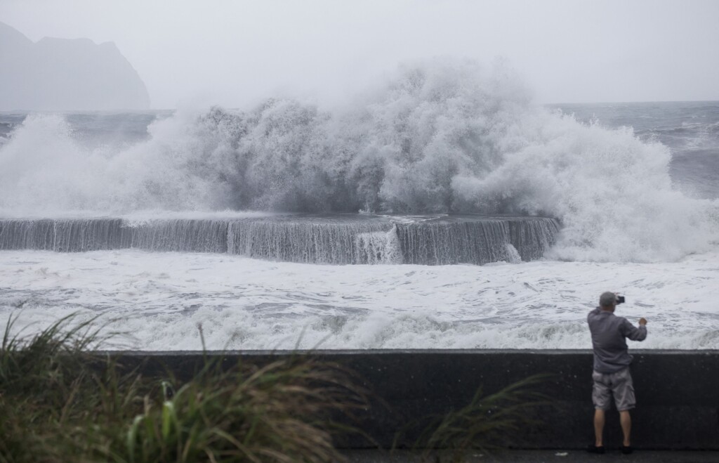Two Injured, Thousands Left Without Power As Typhoon Haikui Hits Taiwan