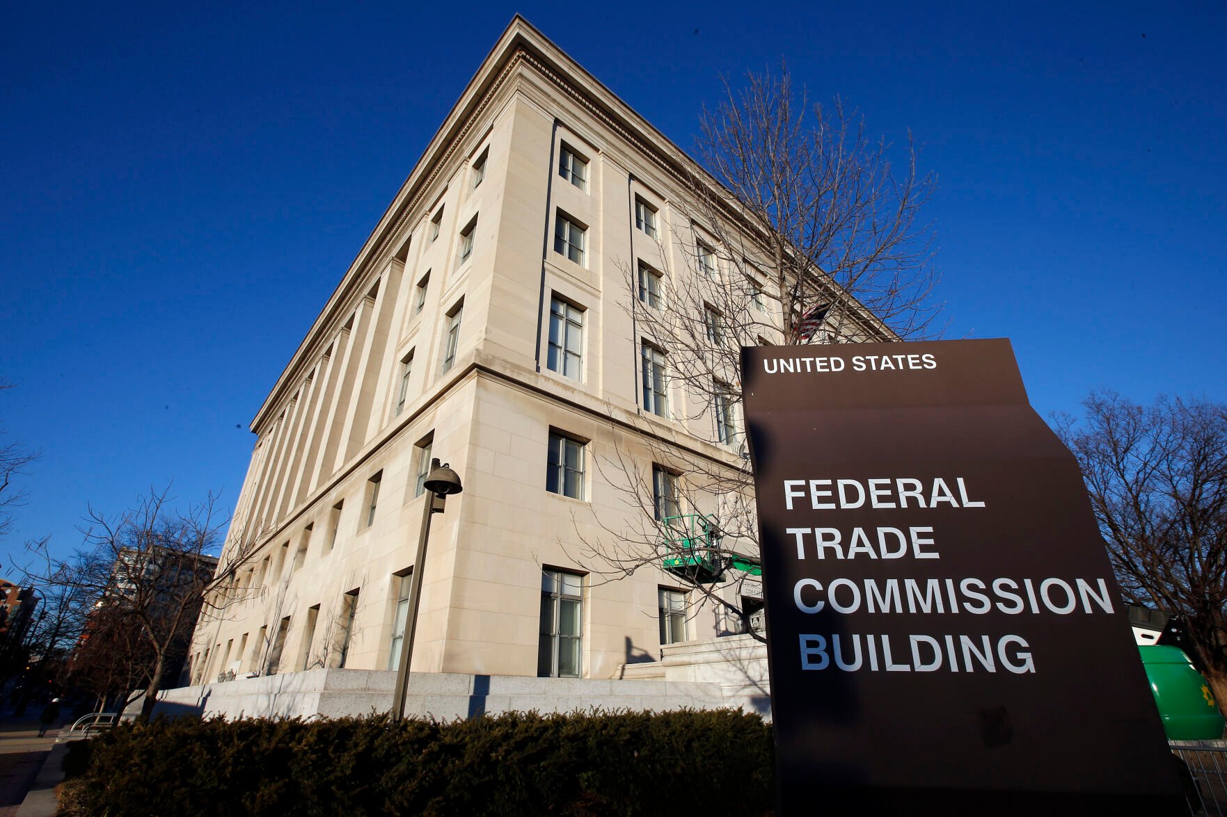 <p>FILE - This Jan. 28, 2015, file photo, shows the Federal Trade Commission building in Washington. (AP Photo/Alex Brandon, File)</p>