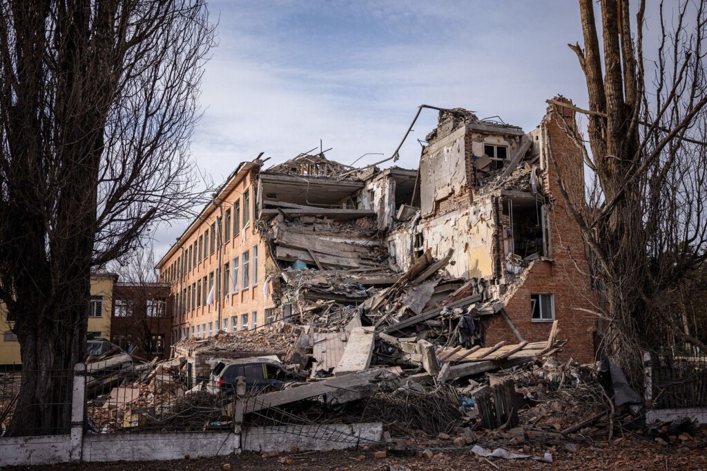 In Wartime Ukraine, Going Back To School Means Preparing For Air Raids And Huddling In Shelters