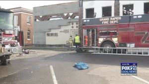 Grand Rapids Fire Destroys Buildings