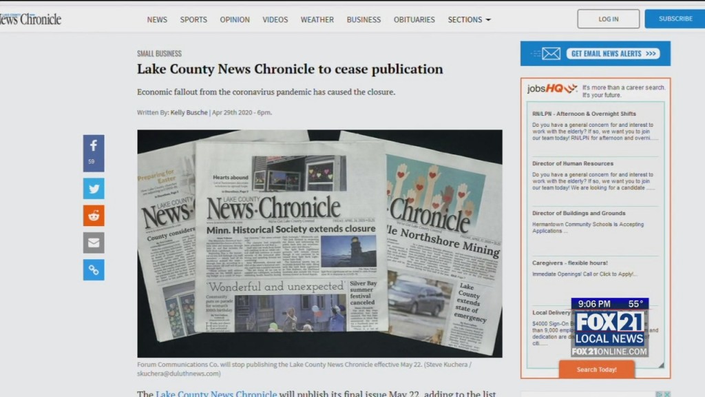 Chronicle To Close
