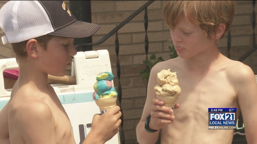 Ice Cream On Hot Day