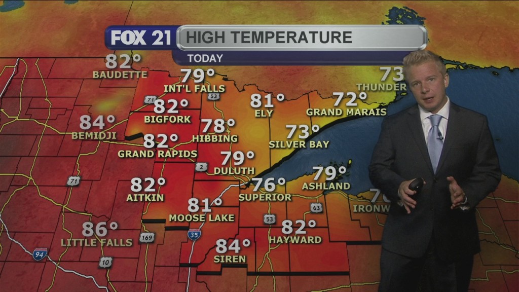 Sunday Evening, August 23rd Weather Forecast