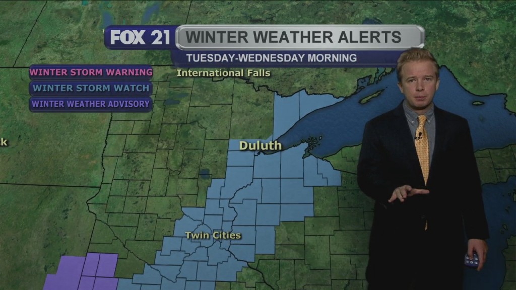 Monday Evening Northland Weather Forecast