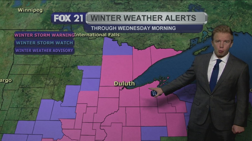 Tuesday Evening Northland Forecast