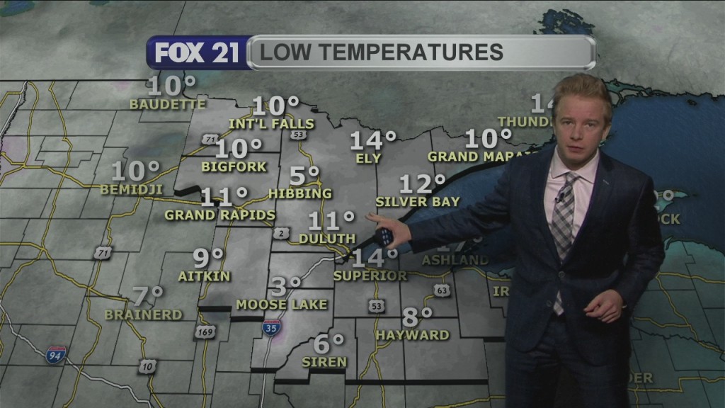 Tuesday Evening Northland Weather Forecast