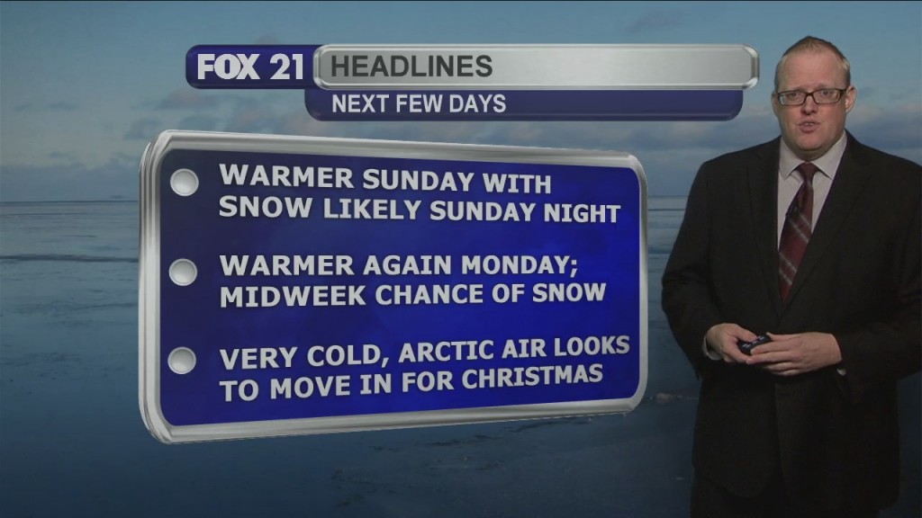 Saturday Evening Northland Forecast