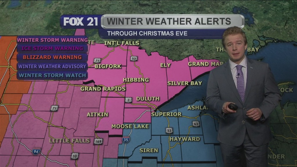 Tuesday Evening Northland Forecast