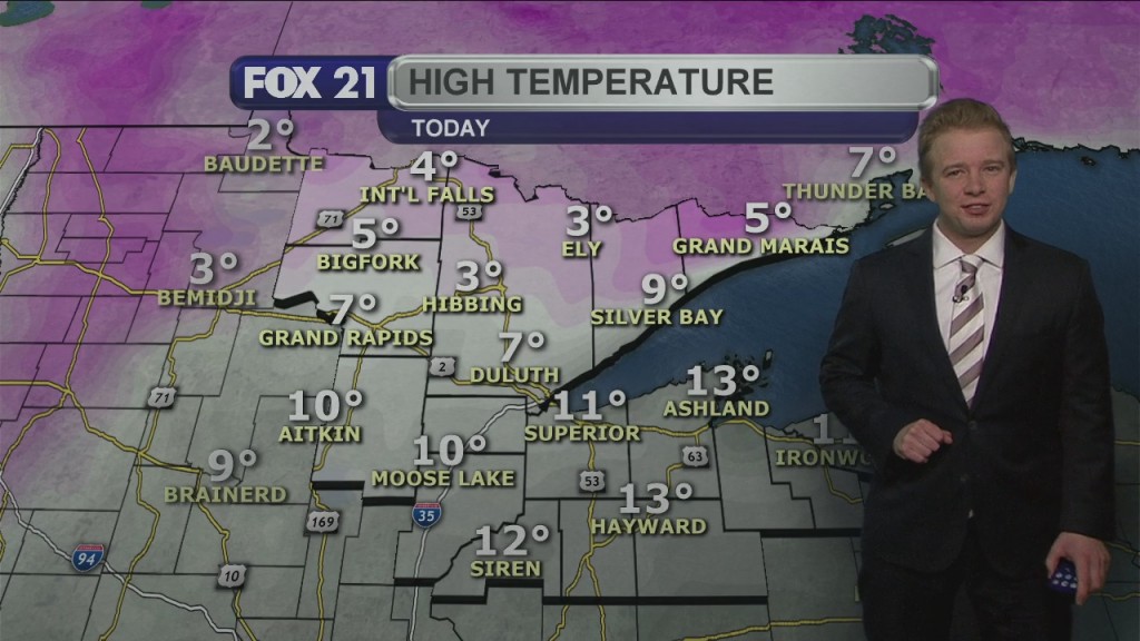 Tuesday Evening Northland Forecast