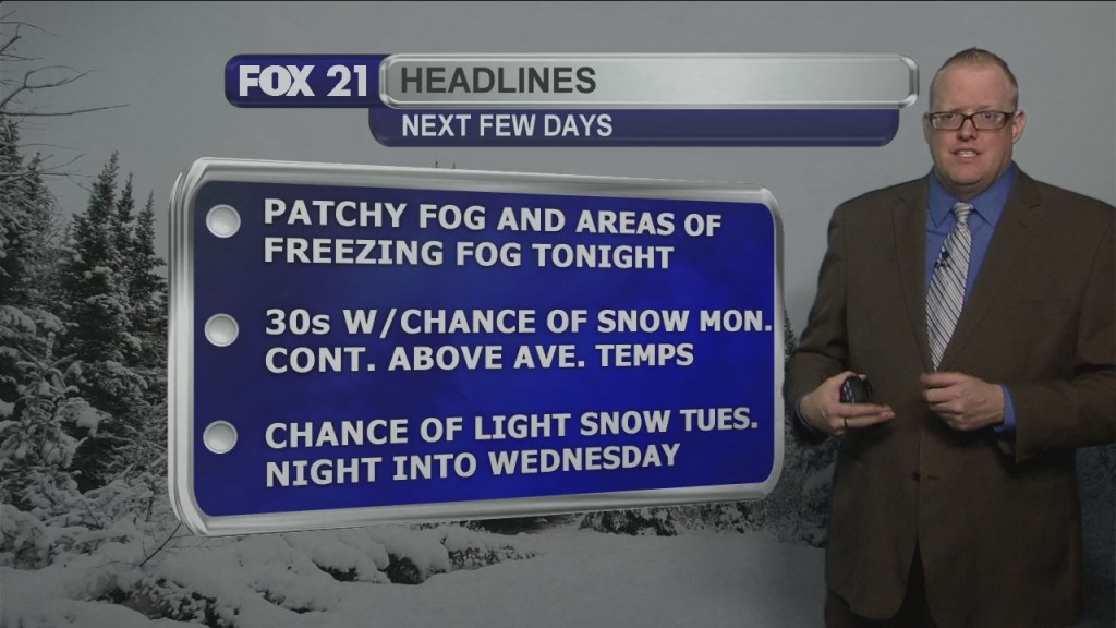 Saturday Evening Norhland Forecast