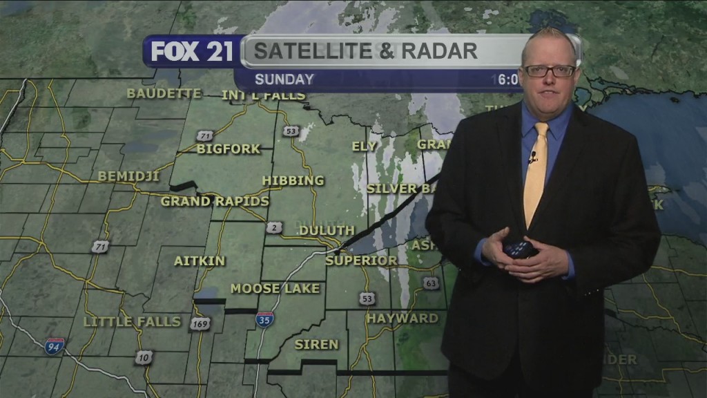 Sunday Evening Northland Weather Forecast