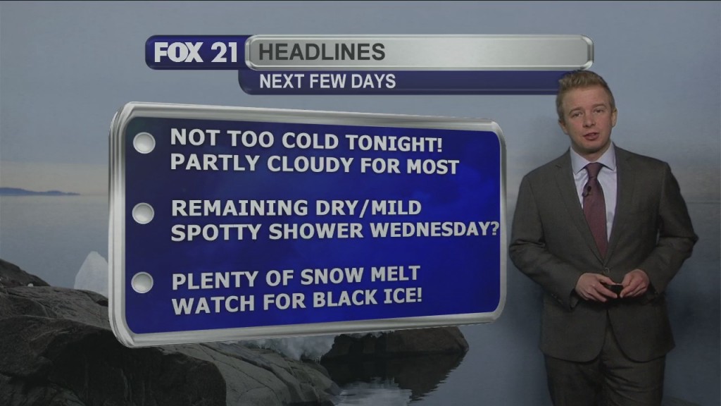 Northland Monday Evening Weather Forecast