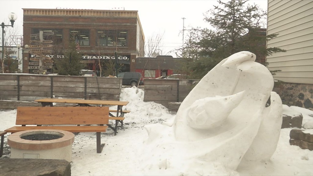 Snow Sculptures Photo