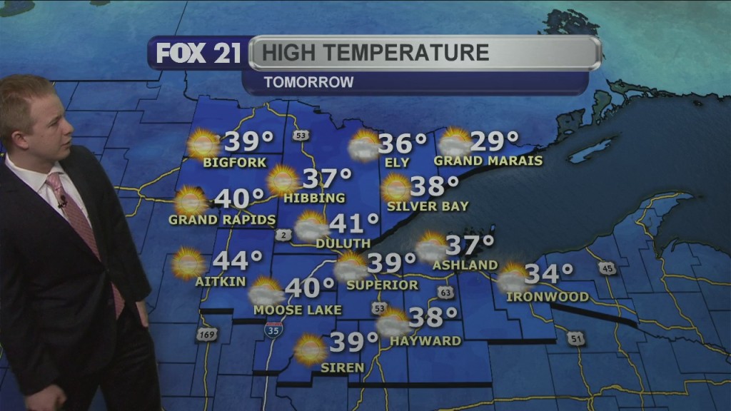 Monday Evening Northland Forecast