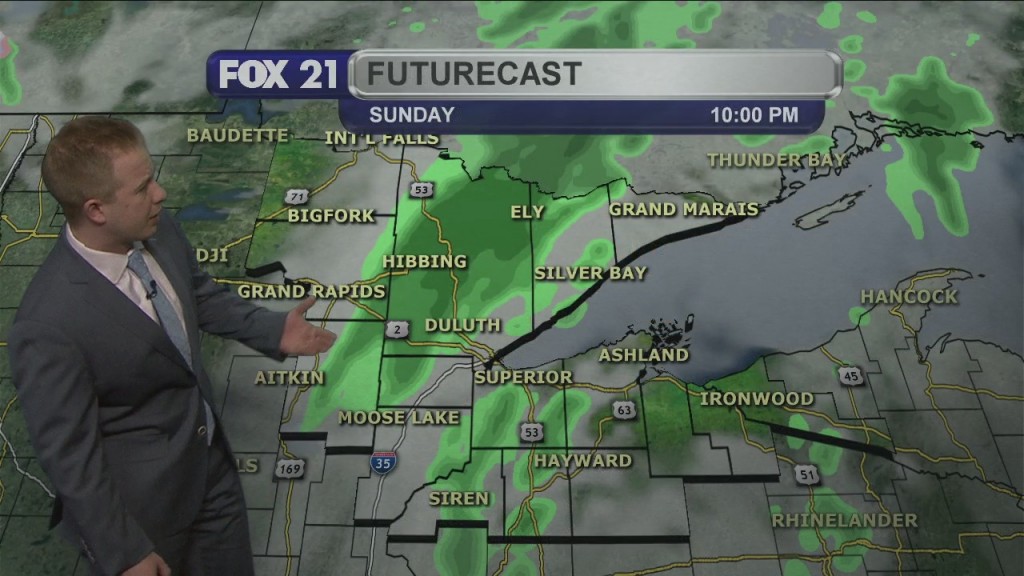 Sunday Evening Northland Weather Forecast