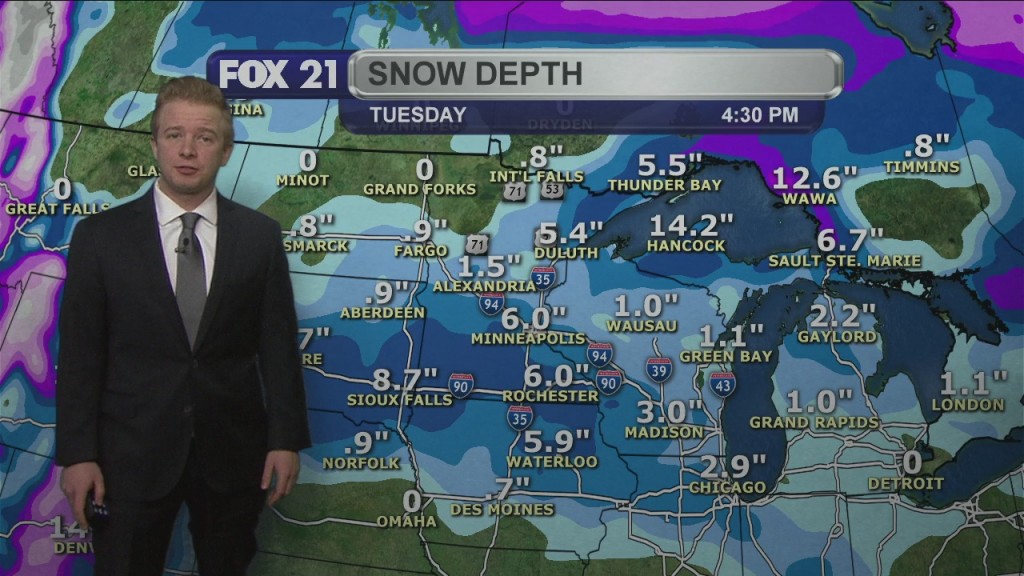 Tuesday Evening Northland Forecast