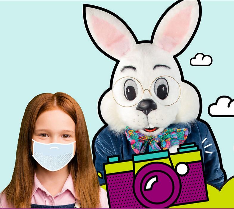 Easter Bunny At Mall