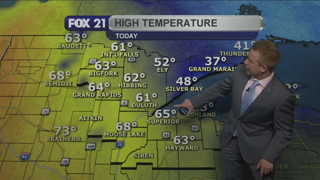Monday Evening Northland Weather Forecast