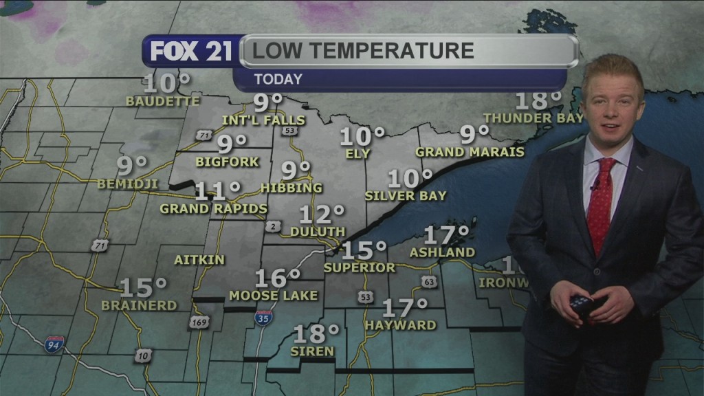 Wednesday Evening Northland Forecast