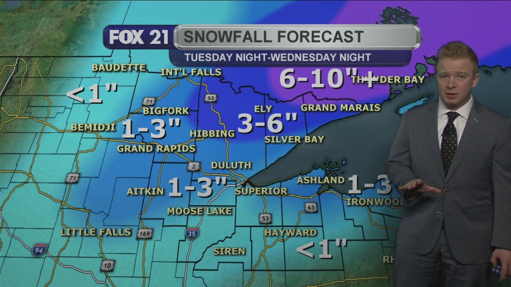 Tuesday Evening Northland Weather Forecast