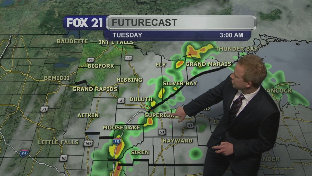 Monday Evening Northland Forecast