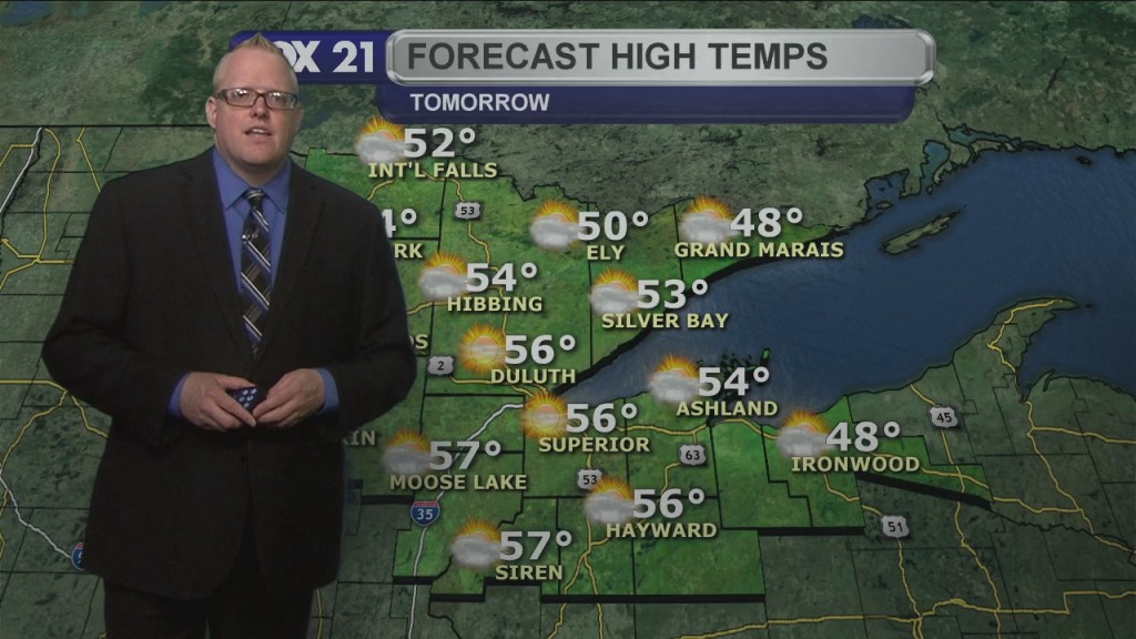 Monday Evening Northland Weather Forecast