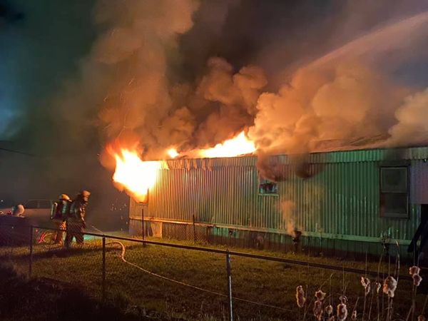 Cook Trailer House Fire