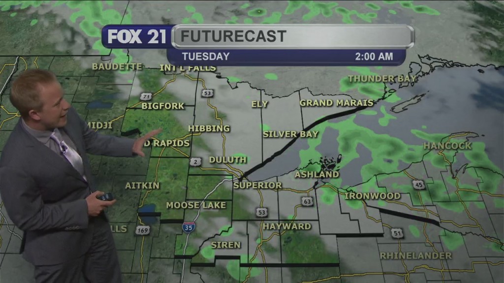 Monday Evening Northland Weather Forecast