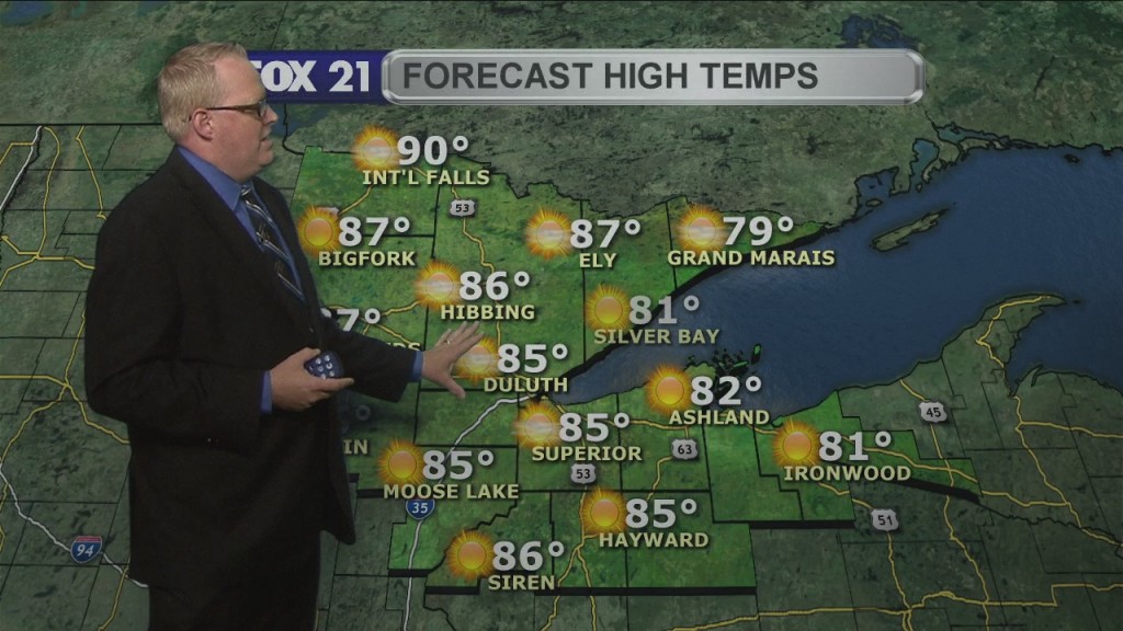 Saturday Evening Northland Weather Forecast