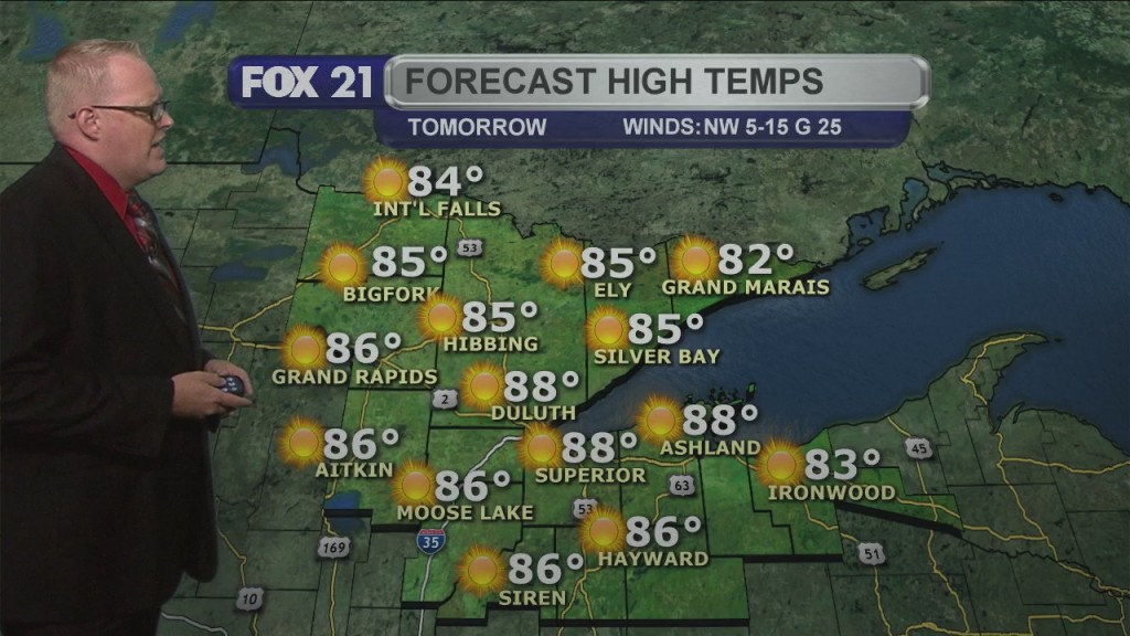 Saturday Evening Northland Weather Forecast