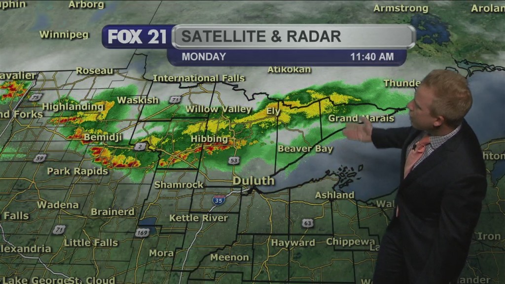 Monday Evening Northland Weather Forecast